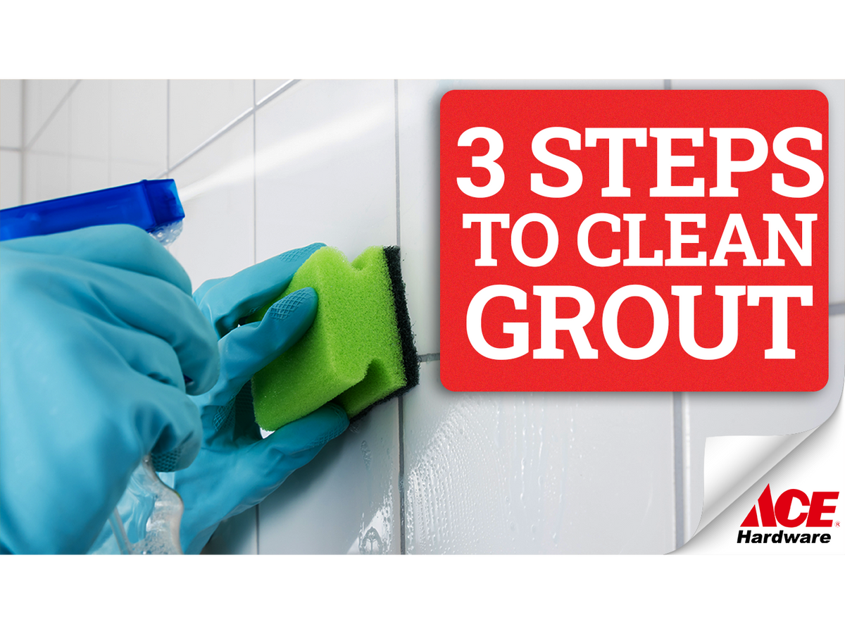 3 steps to cleaning grout AHPI