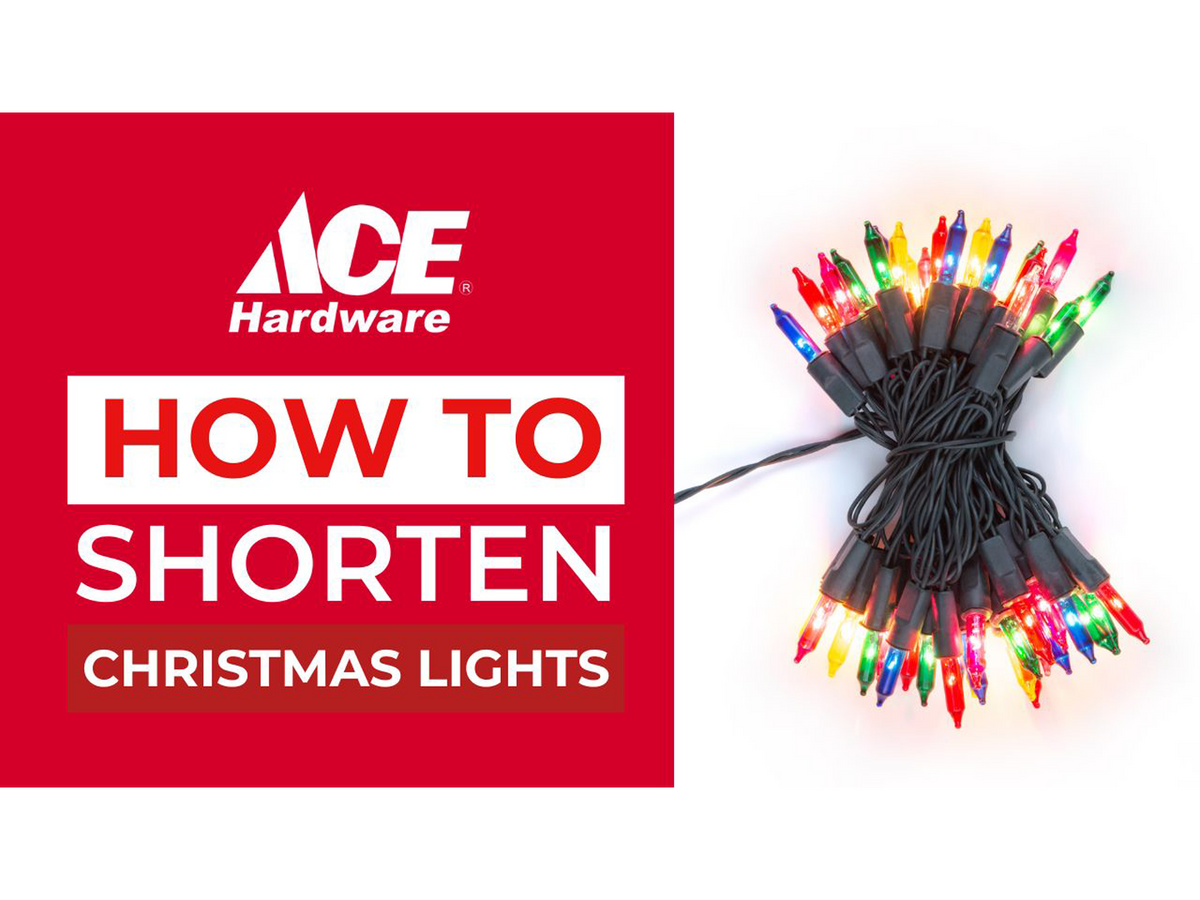 How to shorten Christmas lights AHPI