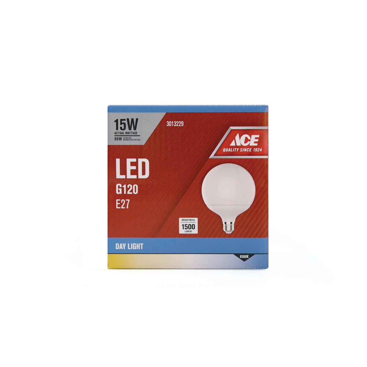 Ace LED Globe Bulb G120 15W E27 6500K Daylight AHPI