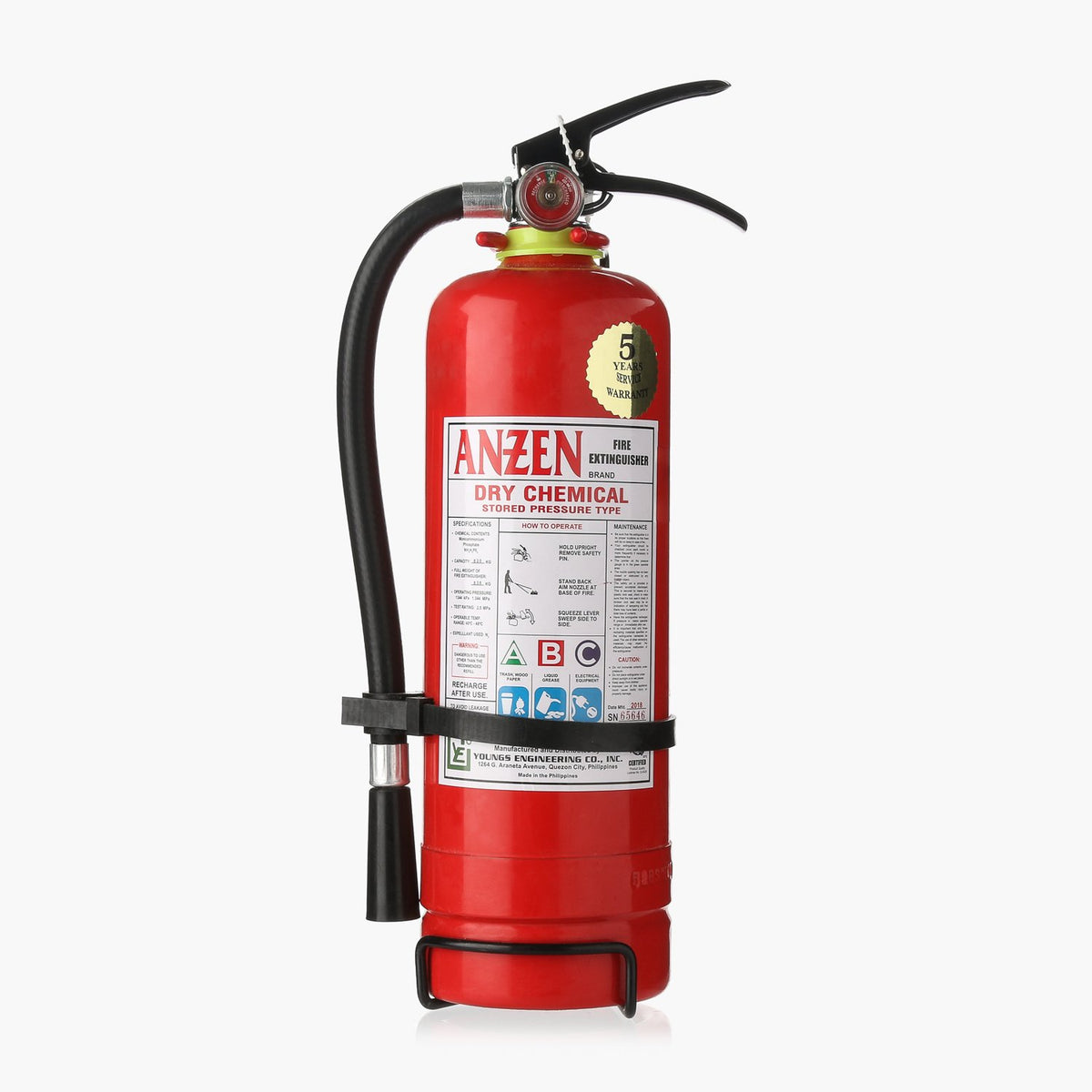 Chemical fire best sale extinguisher