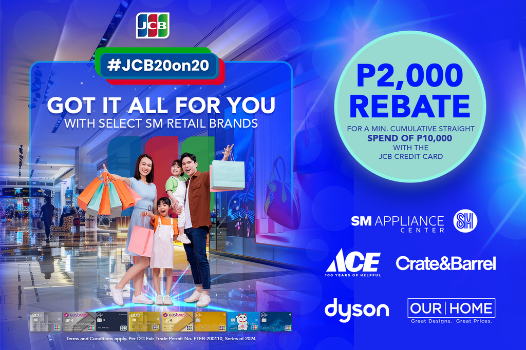 #JCB20on20 SM Retail 2024 Rebate Promo