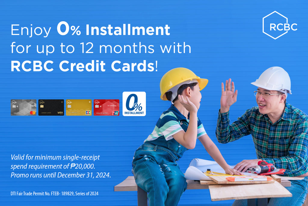 BUY NOW PAY LATER AT 0% INTEREST FOR 12 MONTHS WITH RCBC BANKARD