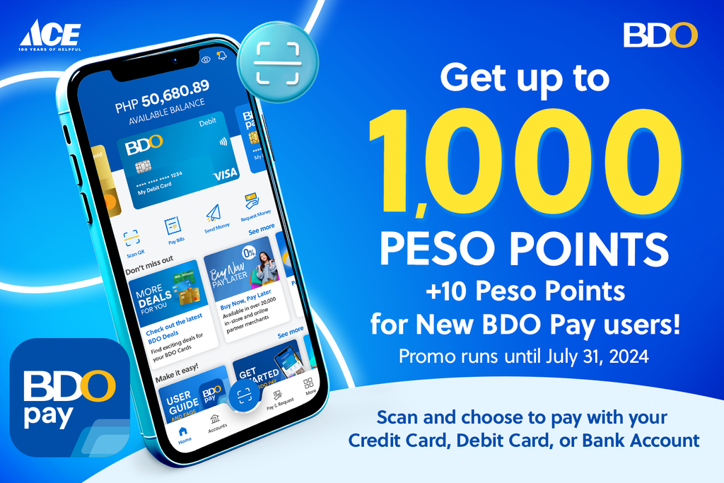 Get Up to 1000 Peso Points with BDO Pay – AHPI