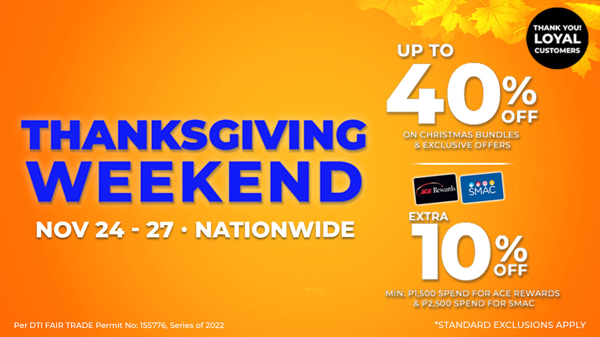 ACE HARDWARE THANKSGIVING WEEKEND AHPI