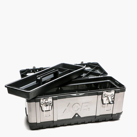 ACE Hardware Stainless Steel Tool Box 15.5in.