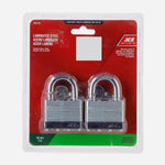 ACE LAMINATED PADLOCK 50MM (2) 2PK HI SEC