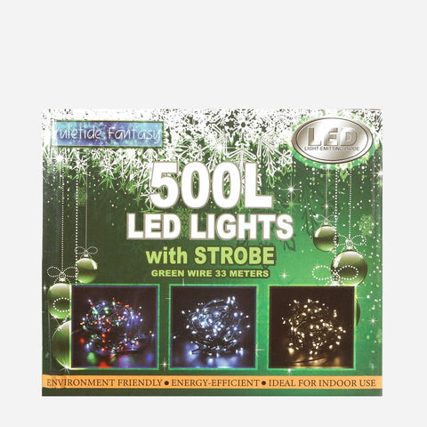 Yuletide Fantasy 500 Strobe LED Christmas Lights 33m Ð Warm White