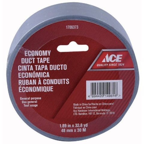 ACE DUCT TAPE 48MMX30M(1.89INX32.8YD)GRAY ECONOMY