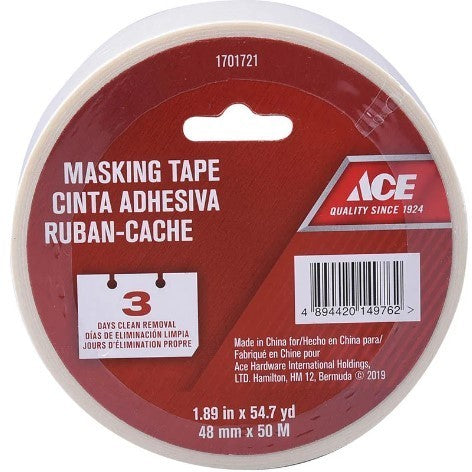 ACE MASKING TAPE 48MMX50M 2INX55YD