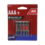 ACE AAA LITHIUM BATTERY 4/PK 60/CS