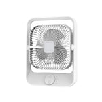 Akari 8" Rechargeable Square Fan w/ LED