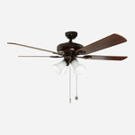 Westinghouse 52in./132cm Swirl Ceiling Fan -Mahogany/Rich Walnut