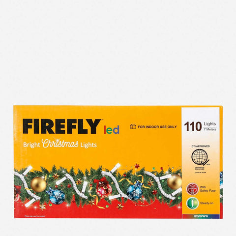 Firefly Multicolor Transparent Christmas Lights 7m