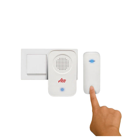 ACO DOORBELL PUSH REC   ACODBRTLWHITE