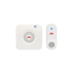 ACO DOORBELL PUSH SQR   ACODBSQWHITE