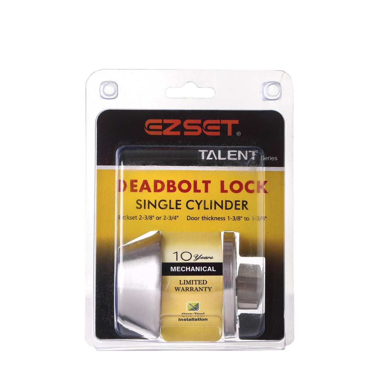 Ez Set Talent Series Satin Stainless Steel Single Cylinder Deadbolt Lo Ahpi 5718